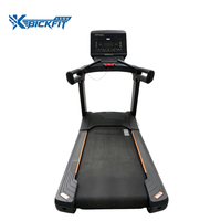 Tapis roulant électrique professionnel commercial, moteur AC6.8HP, écran LED, test de fréquence cardiaque, équipement de fitness aérobie pour salle de sport commerciale