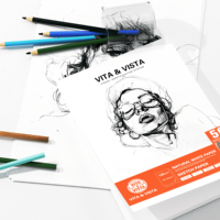 Nouvelle version 50 feuilles de livre de dessin de taille personnalisée avec papier de croquis de dessin sans acide 120gsm