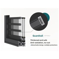 Ventanas Abatibles de Alta Gama con Diseño Minimalista y Aislamiento Térmico para Ventanas en Ángulo; Aluminio con Rotura de Puente Térmico Hecho a Medida