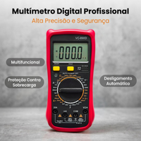 Multimeter Digital VC890D - Pengukur Tegangan, Arus, Kapasitansi & Ohm