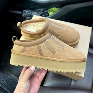 Mules et sabots d'hiver décontractés pour femmes, style Uggs, en fourrure de luxe, à <span class=keywords><strong>plateforme</strong></span> épaisse et moelleuses - Product Image 5