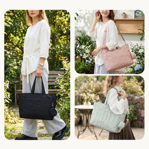 <span class=keywords><strong>Bolsa</strong></span> de Pañales de <span class=keywords><strong>Maternidad</strong></span> Personalizada Fuliya, <span class=keywords><strong>Bolsa</strong></span> de Viaje Portátil para Mamá de Gran Capacidad, <span class=keywords><strong>Bolsa</strong></span> de Pañales para Bebé con Correas para Cochecito - Product Image 5