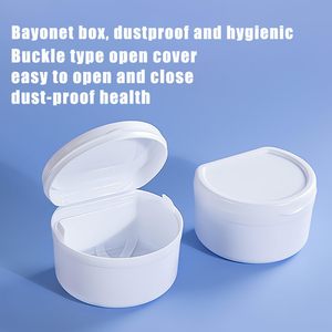 Boîte de trempage pour prothèses dentaires, étui portable anti-fuite, pour <span class=keywords><strong>le</strong></span> nettoyage des appareils de rétention - Product Image 3