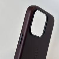 Étui de téléphone portable en cuir de vachette pleine fleur à l'huile de cire de qualité supérieure de luxe pour étui magnétique Iphone 15 Pro