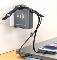 Chargeur Super Rapide 6-en-1, Chargeur Mural Universel PD 20W avec Affichage LED, Batteries Externes Magnétiques Sans Fil 15 000 mAh pour Mobiles et Ordinateurs Portables