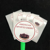 Personnalisé Imprimé Logo Privé Fruits En Conserve Cookie Emballage de Café Autocollant D'étiquette Alimentaire
