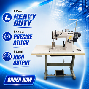 Máquina <span class=keywords><strong>de</strong></span> Coser Industrial <span class=keywords><strong>de</strong></span> Columna <span class=keywords><strong>de</strong></span> Una Sola Aguja, Computarizada, <span class=keywords><strong>de</strong></span> Alta Velocidad, para Coser Cuero, OREN RN-8365DM - Product Image 1