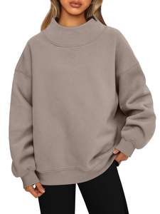 Dames Hoodies Sweatshirts Groothandel Oversized Coltrui Trui Sweatshirts Voor Dames Lange Mouwen Capuchon - Product Image 4