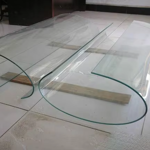 Verre trempé incurvé ultra-clair personnalisé pour les bâtiments extérieurs pour les escaliers solaires d'utilisation de verre feuilleté de courbe chaude dinant - Product Image 1