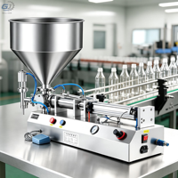 Machine de remplissage pneumatique pour liquides, shampoings, pâtes et miel en bouteilles de 100 à 1000 ml