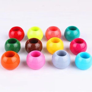 Perline <span class=keywords><strong>per</strong></span> Accessori <span class=keywords><strong>Capelli</strong></span> Trasparenti Bianche Rotonde in Legno/Metallo/<span class=keywords><strong>Cotone</strong></span> 2cm <span class=keywords><strong>per</strong></span> DIY Locs e Trecce - Product Image 4