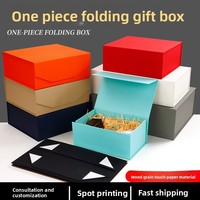 Boîte cadeau pliable pour le commerce extérieur avec couvercle à charnière, personnalisée, universelle pour vêtements, boîte cadeau magnétique pour Noël et les fêtes