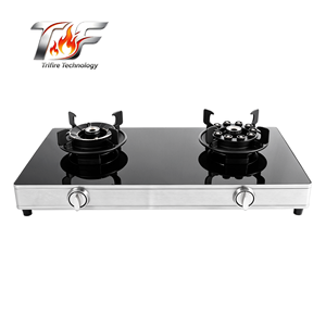 Газовая плита Trifire с 2 конфорками, 4.8 кВт, ручным поджигом, с закаленным стеклом, для сжиженного/природного газа, для домашней кухни, 220В - Product Image 3
