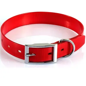 Waterproof Plastic TPU UK Small Medium and Large Red Dog Collar and Leash Set for Girl