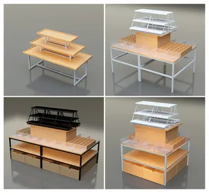 Giá Trưng Bày Theo Phong Cách Miniso/Kệ Trưng Bày Mỹ Phẩm Giá Kệ Cửa Hàng Kệ Trưng Bày Gỗ Kệ Bán Lẻ Với Giá Xuất Xưởng - Product Image 1