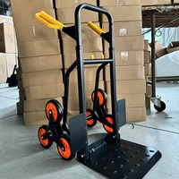 Chariot de livraison pliant portable avec structure de plate-forme artefact d'escalade d'escalier pour le traînage d'articles ménagers