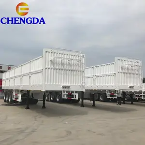 Chengda 3 轴 60ton 高墙围栏卡车拖车货物运输