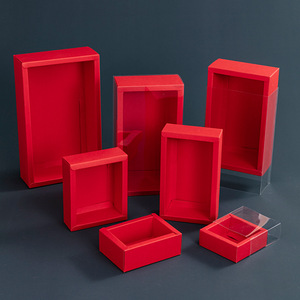 Hộp Ngăn Kéo Giấy Tùy Chỉnh Có Cửa Sổ Trong Suốt Hộp Trượt PVC Trong Suốt - Product Image 5