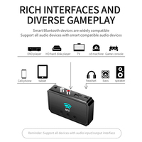 Adaptateur récepteur Audio sans fil Bluetooth 5.0, récepteur stéréo, NFC, 3.5mm RCA musique, AUX, pour amplificateur, Kit de haut-parleur