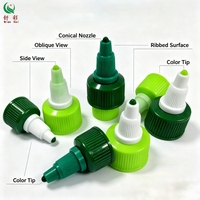 Bouchon à vis ovale en PE anti-déversement de haute qualité, personnalisation bicolore, tailles 18/20/24/28 mm pour bouteilles, vente directe usine