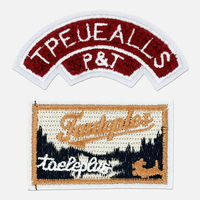 Vente en gros de patchs brodés personnalisés cousus à la main, patchs brodés avec logo personnalisé pour chapeaux, vêtements haut de gamme