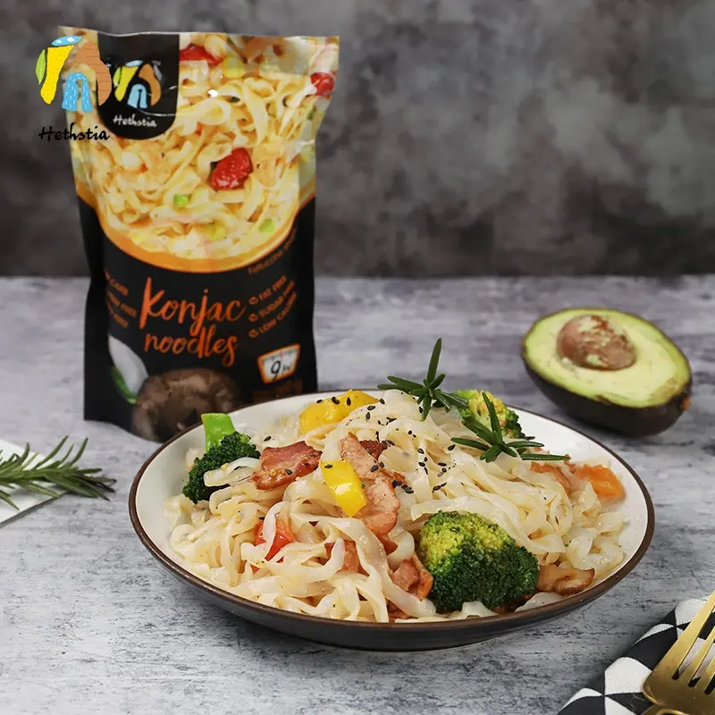 Promotie Private Label Glutenvrij Keto Pasta Shirataki Noodles Konjac Dieet Voor Afvallen
