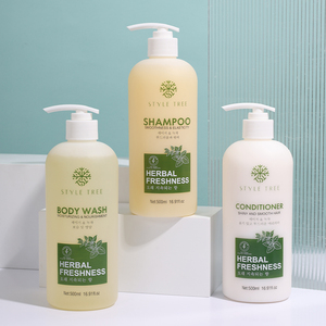 Oem thảo dược dầu gội đầu và điều thiết lập với màu xanh lá cây tự nhiên chiết xuất trà hữu cơ & Vegan công thức cho mái tóc xoăn nhẹ nhàng sử dụng hàng ngày - Product Image 5