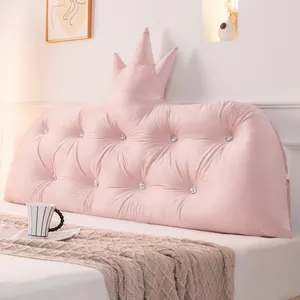 Premium Custom Soft Comfortable Removable And Washable Princess Crown Large Backrest Pillow