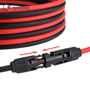 שחור + אדום שמש כבל 4mm2 6mm2 4mm 6mm PV כבל DC שמש הארכת חוט - Product Image 5