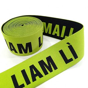 Custom Jacquard Elastic Band for Shoes and Underwear 10mm Thick Spandex <b>Webbing</b> With Oeko-Tex Certification Custom Logo - Product Image 1