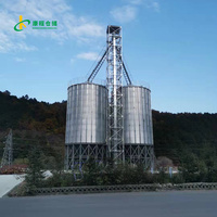 Silo de stockage de céréales en acier galvanisé à chaud Kangcheng 50-10000 tonnes, épaisseur 1,2 mm, garantie 1 an, taille personnalisable pour l'alimentation animale