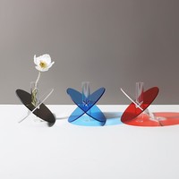 Einfache Dekoration Acryl Transparente Tischvase Hydroponische Blumenarrangement Mini-Ornament Wohnzimmer Esstisch