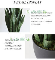 Tanaman Sansevieria Buatan yang Realistis, Tanaman Agave untuk Dekorasi Rumah, Rangkaian Pernikahan, Ramah Lingkungan