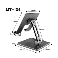 Support de bureau pliable et réglable en alliage d'aluminium de haute qualité pour tablettes et téléphones