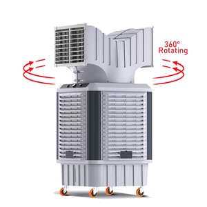 Nuevo diseño de <span class=keywords><strong>enfriador</strong></span> de <span class=keywords><strong>aire</strong></span> evaporativo portátil 360 ° Ventilador de refrigeración móvil rotatorio para exteriores, con almohadilla de enfriamiento de <span class=keywords><strong>agua</strong></span> para desierto y pantano, de uso comercial. - Product Image 1