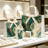 Sacs en papier et sacs fourre-tout personnalisés pour bijoux, montres et lunettes, parfaits pour colliers et bagues