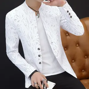 2022 Spring and Autumn Slim Fit Blazer Men Design Plus Size Fit Suit Jacket Singer Costume men's coat and jackets