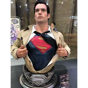 Personalizada <span class=keywords><strong>DC</strong></span> Super Man tamaño real resina busto pecho estatua superhéroe figura escultura para la decoración del hogar - Product Image 3