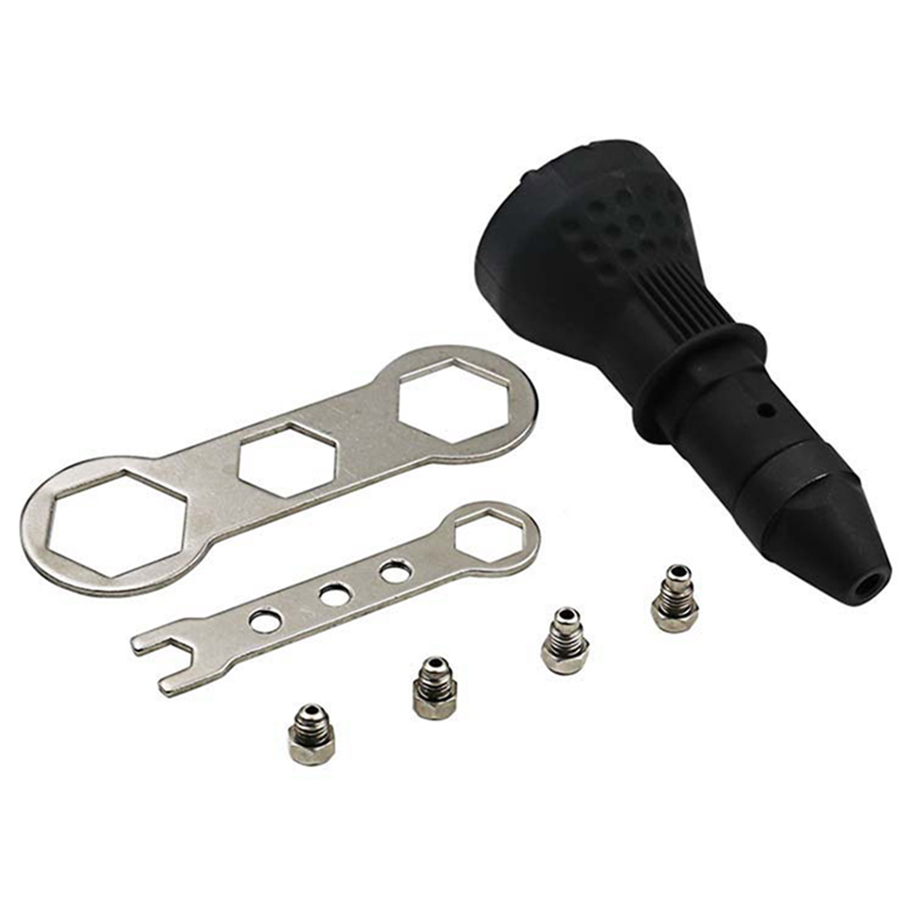 Rivet Nut Gun Adapter Electric Cordless Riveting Drill Adaptor Insert Nut Tool 2.4mm-4.8mm Accessories