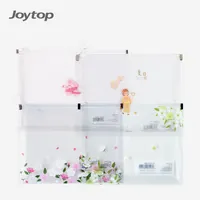 Joytop Tùy Chỉnh Sakura Loạt Nhật Bản Phong Cách Kawaii Cô Gái Mẫu A4 Trong Suốt Nhựa Dây Kéo Túi Tập Tin Thư Mục
