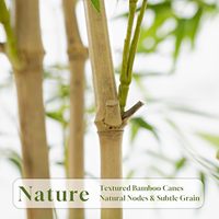 Plante artificielle en bambou de 1,80 m de haut, arbre en soie artificielle avec 6 troncs réalistes pour la décoration intérieure, le bureau, le salon