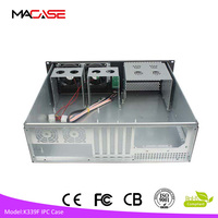 Casing Server Rak 3U dengan Panel Baja, Chassis Rakmount ATX Horizontal dengan Kipas untuk Penggunaan Industri, Tersedia