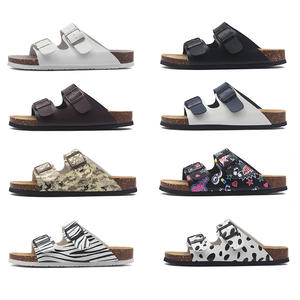 Sandali personalizzati da uomo e da <span class=keywords><strong>donna</strong></span> con tacco piatto in Sole di <span class=keywords><strong>sughero</strong></span> pantofole con plateau doppiopetto con fibbia scarpe esterne - Product Image 1