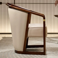 Canapé simple de style nordique luxueux et moderne - Fauteuil de salon design en bois massif - Canapé simple