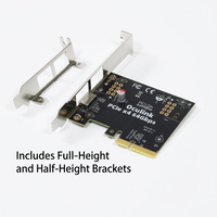 Tarjeta Adaptadora PCIe 4.0 X4 a OCuLink de 64 Gbps, Tarjeta de Expansión Trasera SFF-8612 con Soporte de Perfil Alto/Bajo, en Stock