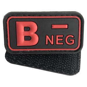 陰性陽性血液型パッチ 四グループ医療用PVCゴムバッジ 衣類用パッチ A+ A- B+ B-AB+ AB- <span class=keywords><strong>O</strong></span>+ <span class=keywords><strong>O</strong></span>- - Product Image 3