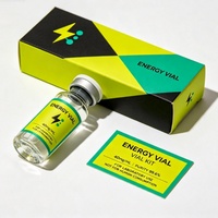 Étiquettes adhésives imperméables personnalisées pour flacons de peptides liquides de 3 ml et 10 ml, ensemble complet d'étiquettes pour bouteilles avec boîte intérieure