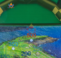 Jeu de golf gonflable commercial PAR-TEE – Matériau PVC écologique – Jeu interactif de cible pour enfants pour fêtes et événements extérieurs