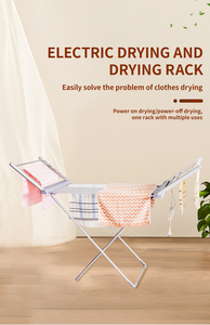 مجفف ملابس قابل للطي من الألومنيوم بالكامل مع تدفئة للخزانة والشرفة والمطبخ وغرفة المعيشة، الأكثر مبيعًا من المصنع - Product Image 2