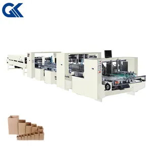 Folding Gluing Machine Crash Lock Bottom packaging wine box high-accuracy folder gluer (GK-P1200)